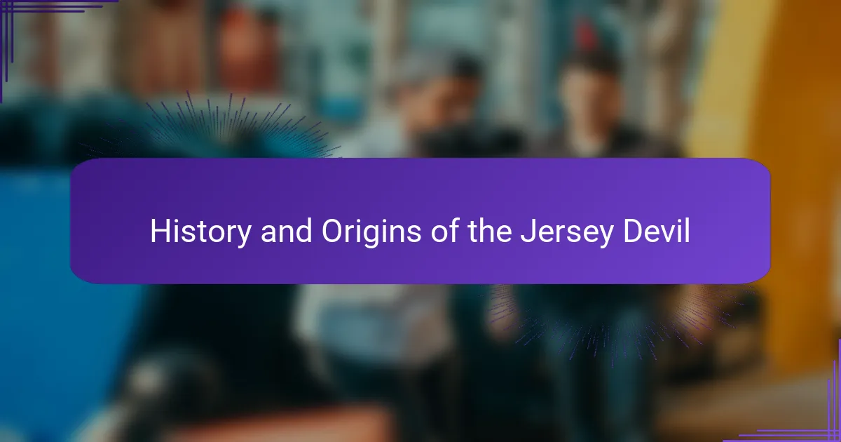 History and Origins of the Jersey Devil