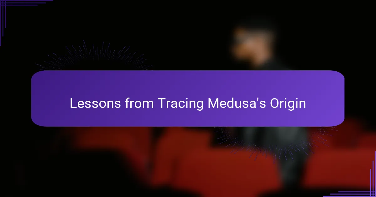 Lessons from Tracing Medusa's Origin
